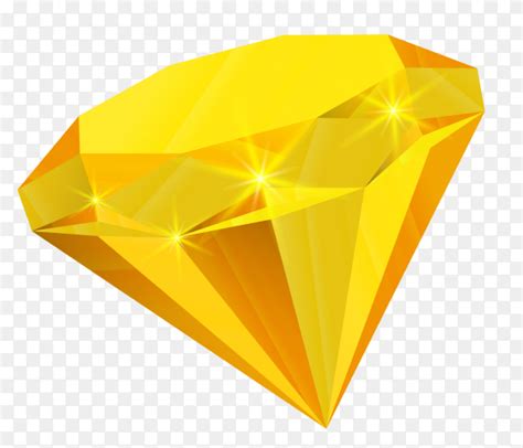 Yellow Diamond Illustration On Transparent Background Png Similar Png