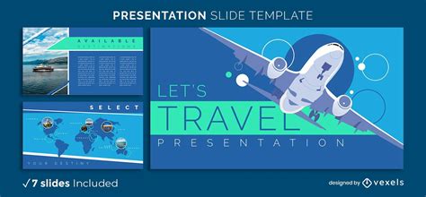Travel Presentation Template Vector Download