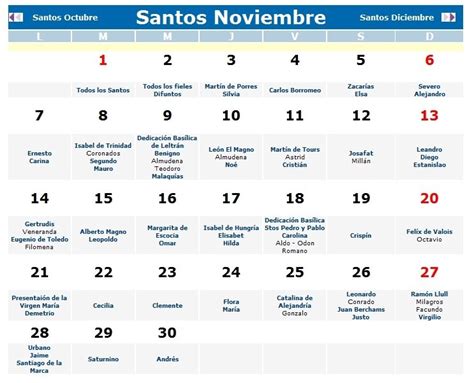 Calendario Mexicano Con Nombres De Santos 2021 Standa