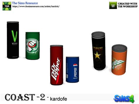 Soda Cans In Three Different Options Found In Tsr Category Sims 4