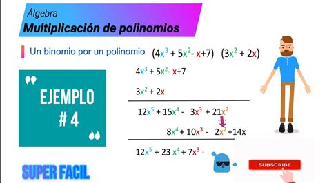 Algebra Multiplicación De Polinomios Youtube