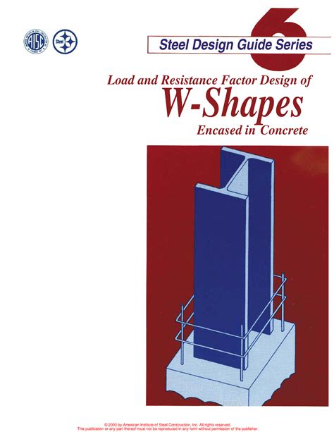 Aisc Design Guide 06 Lrfd Of W Shapes Encased In Concrete Steel