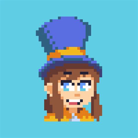 Pixel Art Of Hat Kid That I Made Some Time Ago Rahatintime