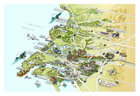 San Diego Map Tourist