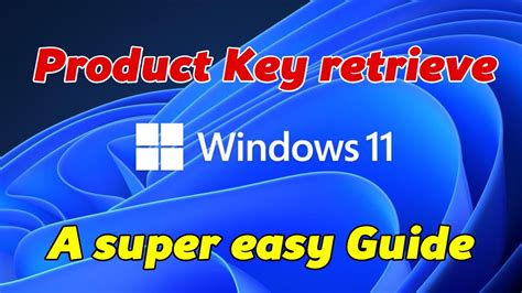 Product Key Retrieve From Windows 11 Youtube