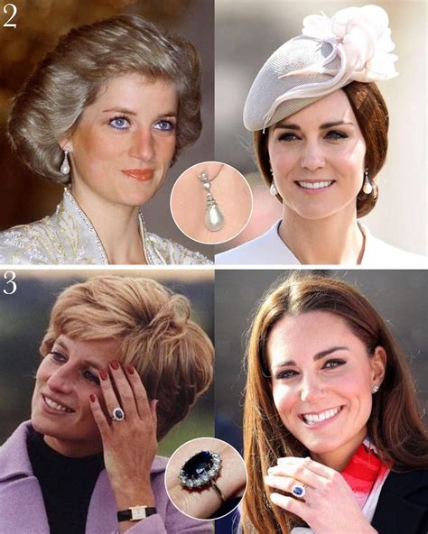 A Look At Princess Dianas Jewellery Now Worn By The Duchesses Of
