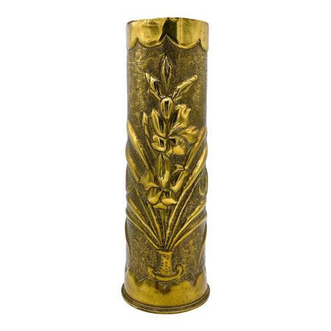 Antique Ww1 Belgian Brass Trench Art Vase From Artillery Shell Chairish