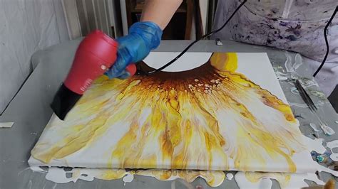 1 Acrylic Blow Out Sunflower Tutorial By Polly PrissyPants Art