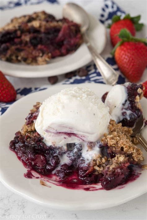 Slow Cooker Berry Crumble Crazy For Crust