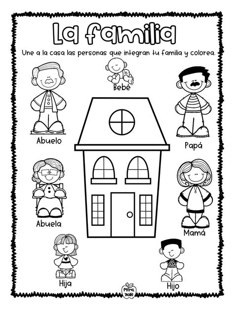 The Spanish Language Worksheet For Children To Learn With Pictures And