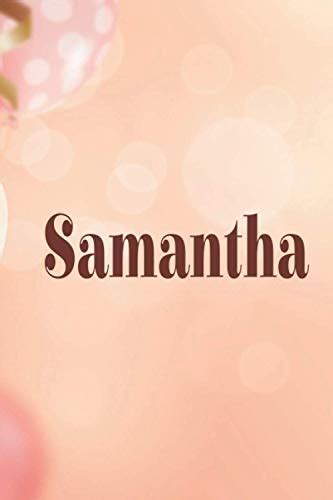 Samantha Journal Notebook Professionally Personalized Journal Notebook