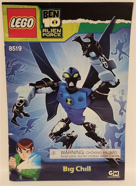 100 Complete And Retired Lego Ben 10 Alien Force Big Chill 8519 With