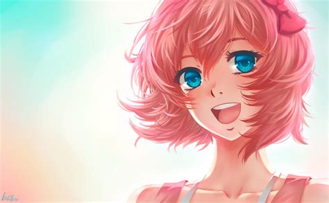 Sayori Fanart Happy