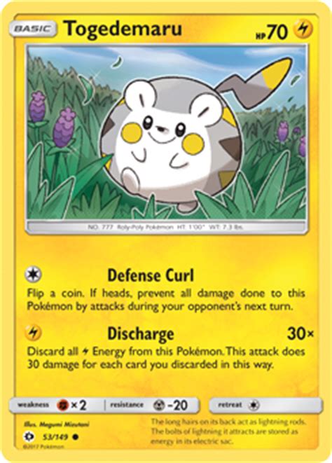Maybe you would like to learn more about one of these? Togedemaru -- Sun and Moon Pokemon Card Review ...