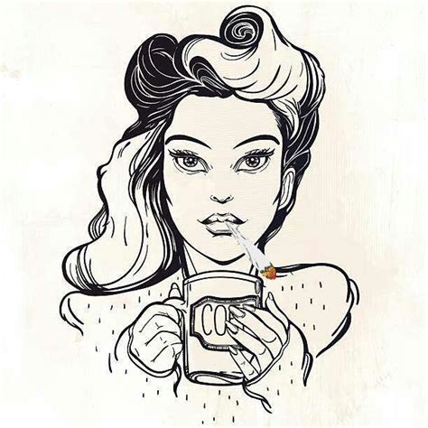 Pin Up Girl Face Drawing Free Download On Clipartmag