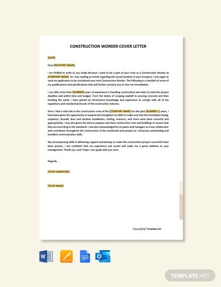 Reference Letter For Construction Worker Invitation Template Ideas Labb By AG
