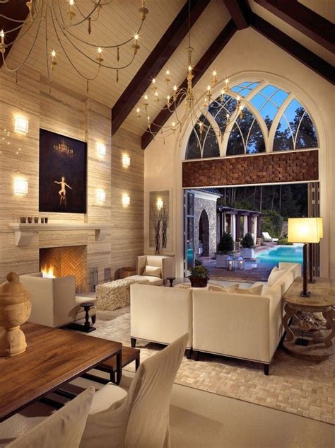 20 Lavish Living Room Designs With Vaulted Ceilings