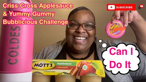Criss Cross Applesauce And Yummy Gummy Bubblicious Challenge 2 In 1