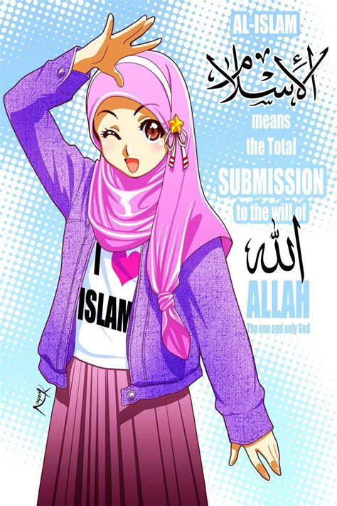 anime muslim girl wallpaper