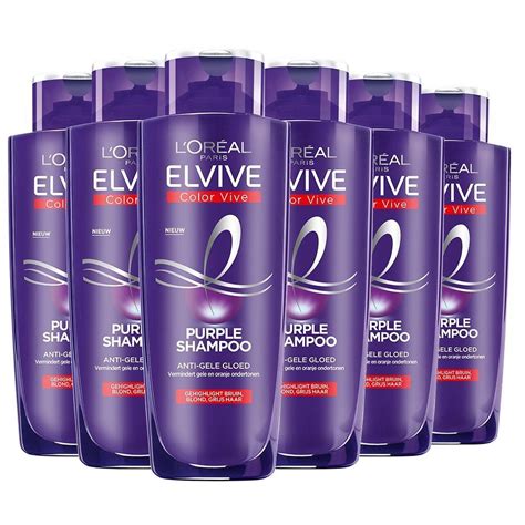bol L Oréal Paris Elvive Color Vive Purple Zilver Shampoo 6 x