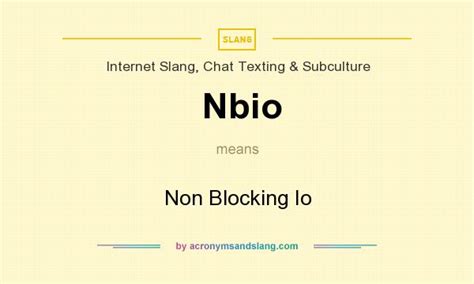 What Does Nbio Mean Definition Of Nbio Nbio Stands For Non