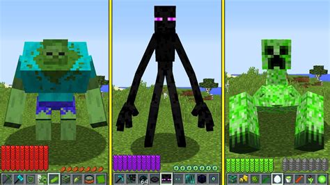 Minecraft How To Play Mutant Zombie Enderman Creeper From 0 To 100 Years In Minecraft Noob Vs