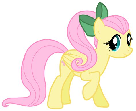 Fluttershy With A Ponytail By Jennieoo On Deviantart Jennieoo