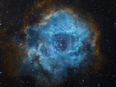 My Image Of The Rosette Nebula In False Color Demonstrating The Complex