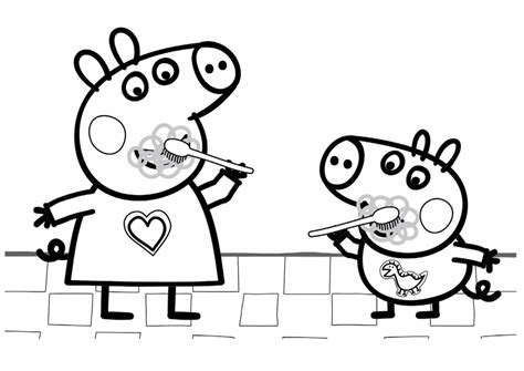 Dibujos De Peppa Pig Para Colorear Su Familia Y Amigos Imprime En Línea