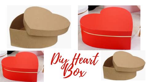 How To Make Heart Shaped Paper T Box Heart Box Art And Craft Making