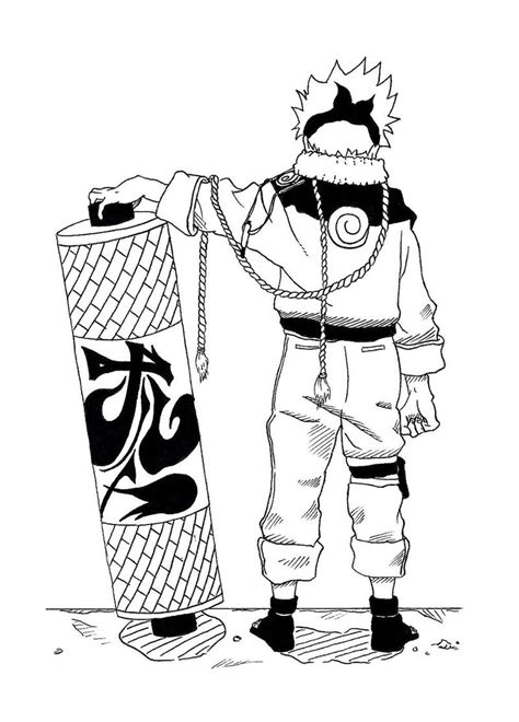 Naruto With Scroll By 93sign On Deviantart