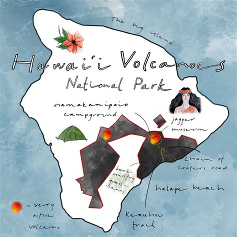 Map Of Hawaii Volcanoes National Park