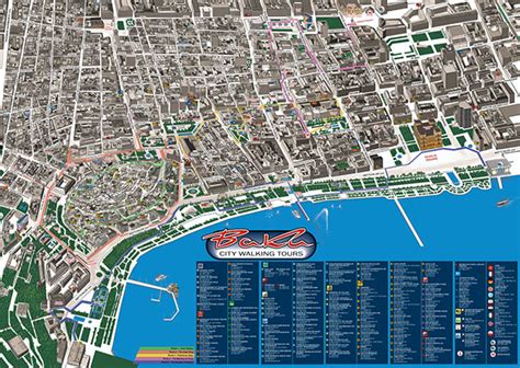 Baku City Map On Behance