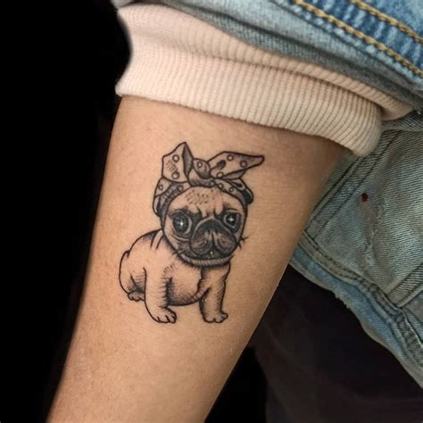 23 Small Cute Pug Tattoos Oneytamiah