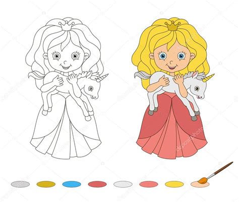 >regenboog kleurplaat | even printen en kleuren maar. Kleurplaten nl: Eenhoorn Prinses Kleurplaat