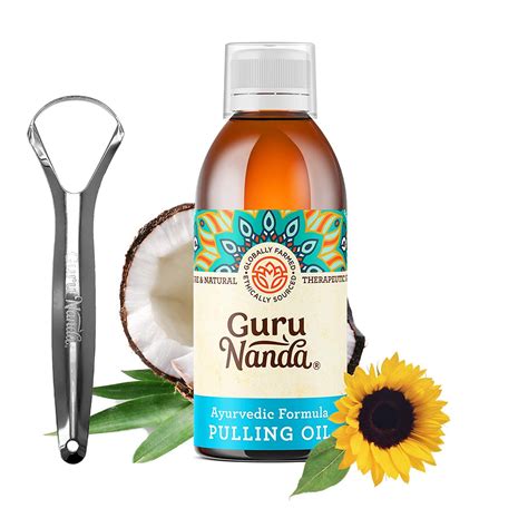 Gurunanda Original Oil Pulling Oil For Healthy Teeth And Gums Alcohol And Fluoride Free