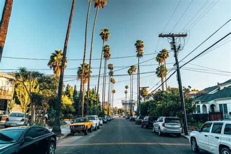 Beautiful Sunny Day In California With Blue Sky Editorial Stock Photo