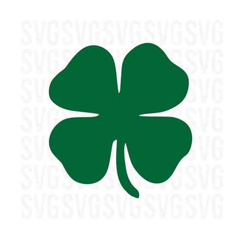 Clover Svg 4 Leaf Clover Svg Irish Clover Svg St Patricks Etsy