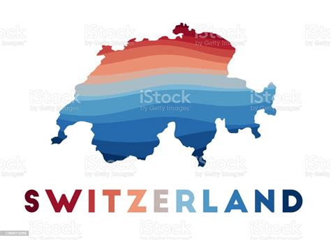 Vetores De Mapa Da Suíça E Mais Imagens De Abstrato Abstrato Férias Bern Istock