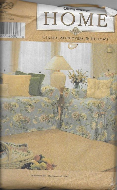 Simplicity 9529 Simplicity Home Classic Slipcovers And Pillows Etsy