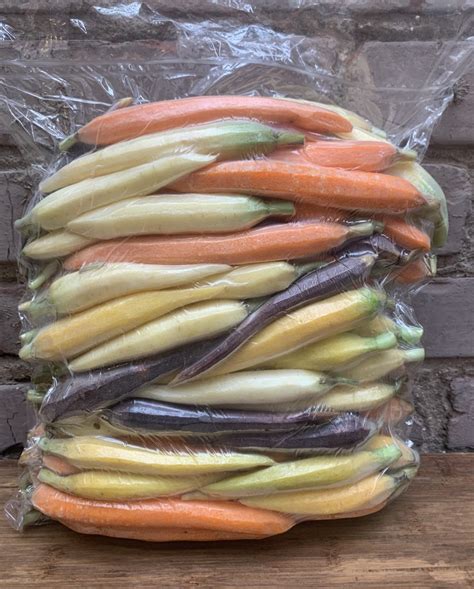 Baby Heirloom Carrots Peeled 5lb Bag Giordano Garden Groceries