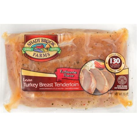 Shady Brook Farms Turkey Breast Tenderloin Lean Rotisserie Flavor 15