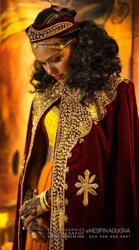 Orange Habesha Kemis Ethiopian Traditional Dress Ethiopian Beauty