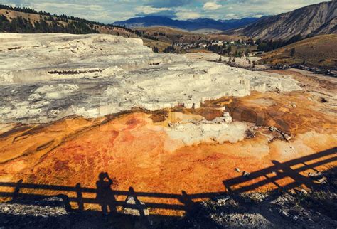 Mammoth Hot Springs Stock Image Colourbox