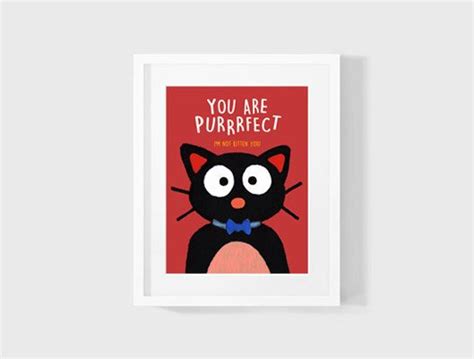 Of course, a black cat instantly brings to mind halloween names like spooky or eve (short for all hallows eve) and witchy names like morticia or wednesday (both of addams family fame), or elvira, mistress of the dark. You Are Purrrfect Digital Download Black Cat Puns by ...