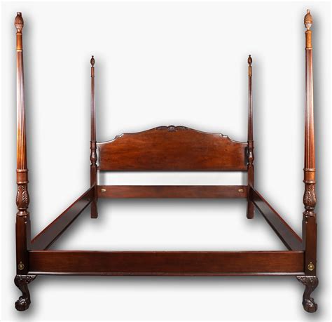 Lot Drexel Heritage Mahogany Four Poster King Bed