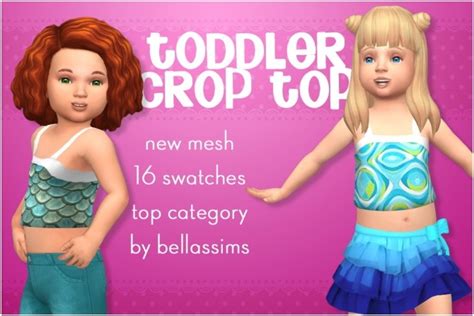 Toddler Crop Top At Bellassims Sims 4 Updates