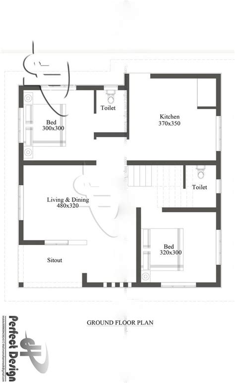 750 Square Feet 2 Bedroom Single Floor Modern Beautiful House And Plan