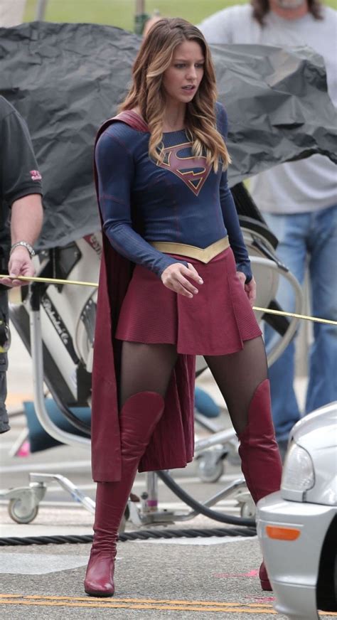 Melissa Benoist As Supergirl In Tights And Boots Tumblr Pics