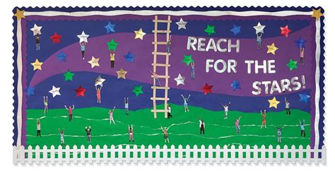 Reach For The Stars Bulletin Board Space Theme Preschool Stars